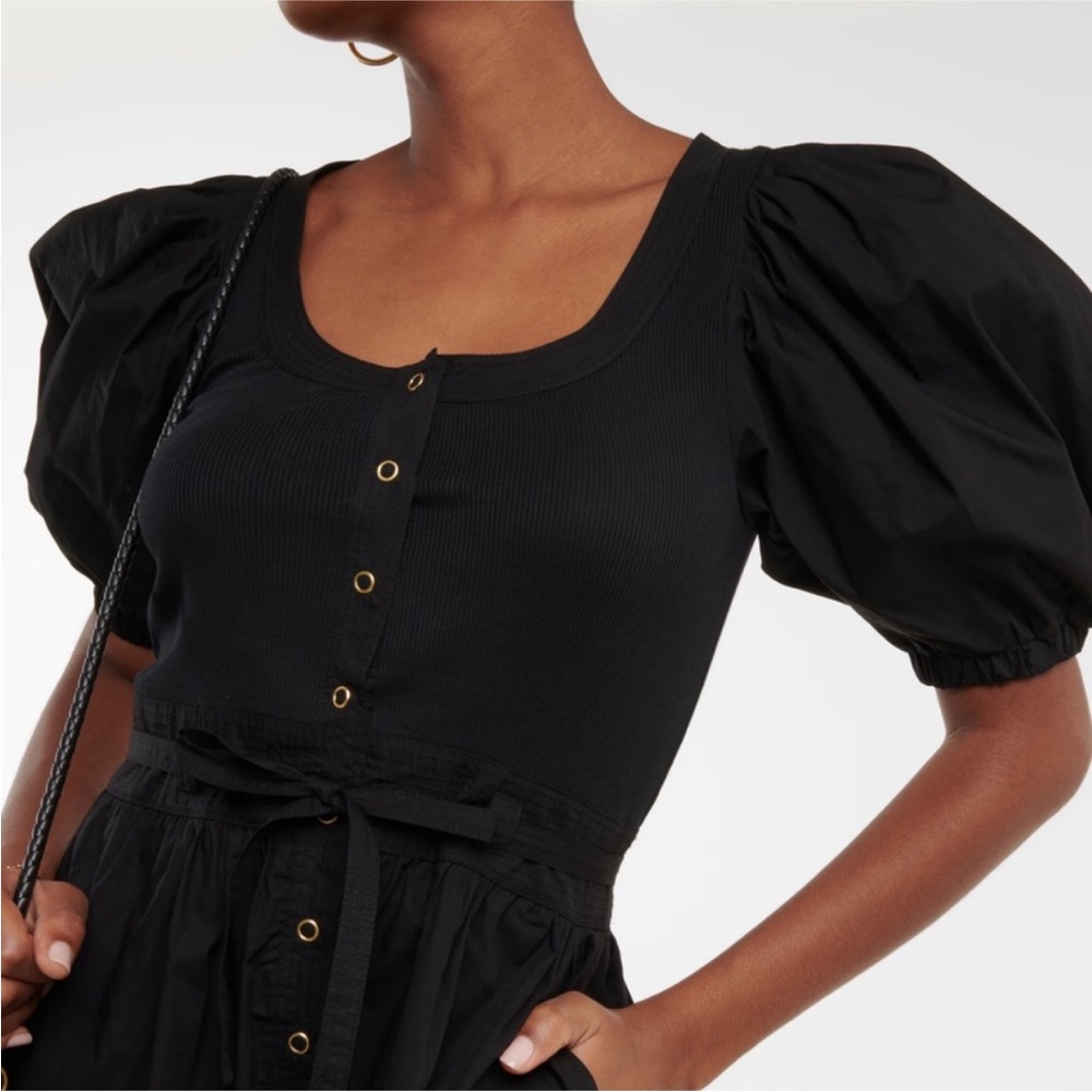 Ulla Johnson Black Scoop Neck Romper
